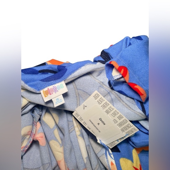 Lularoe New NWT Floral Caroline Open Cardigan Size XL - Picture 5 of 7